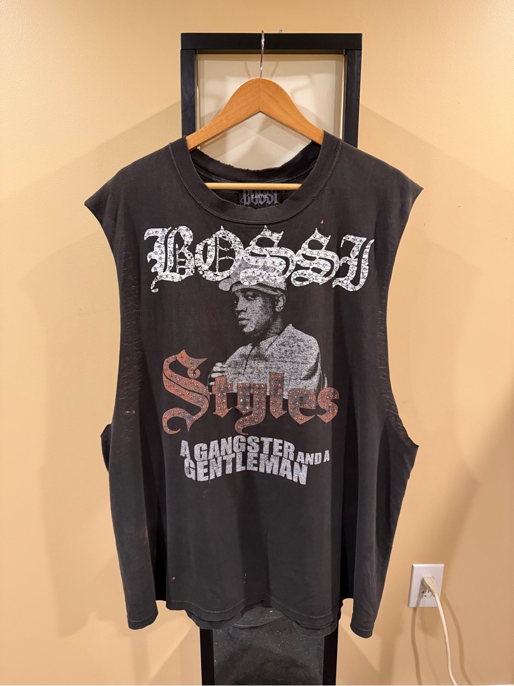 Bossi Rhinestone Embellished Vintage Styles P Ruff Ryders Rap Tee - Picture 6 of 16